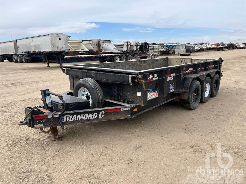 Diamond C 16 ft Tri/A Dump Remolques para transporte de vehículos