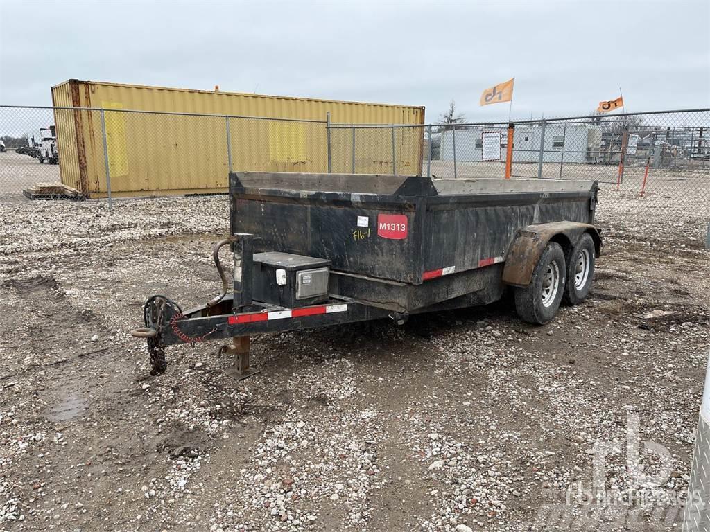  H & H 12 ft T/A Dump Remolques para transporte de vehículos