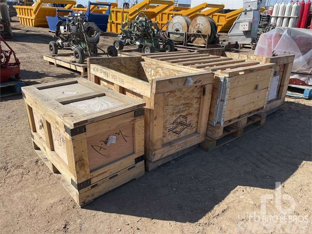  Quantity of (4) Crates of Pit V ... Accesorios y repuestos para equipos de perforación