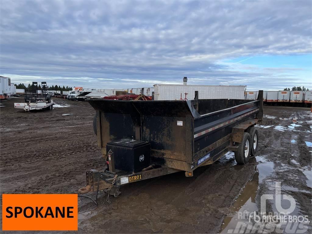 sure-trac 16 ft T/A Dump Remolques para transporte de vehículos