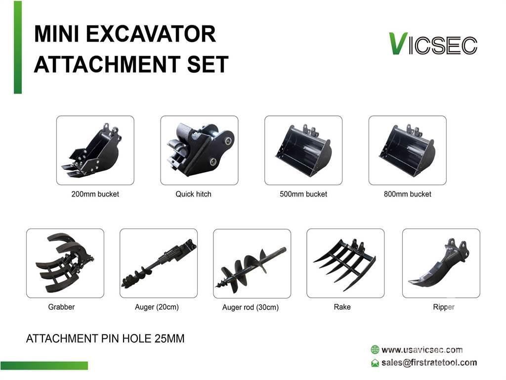  VICSEC Quantity of (9) Excavator Attac ... Otros componentes