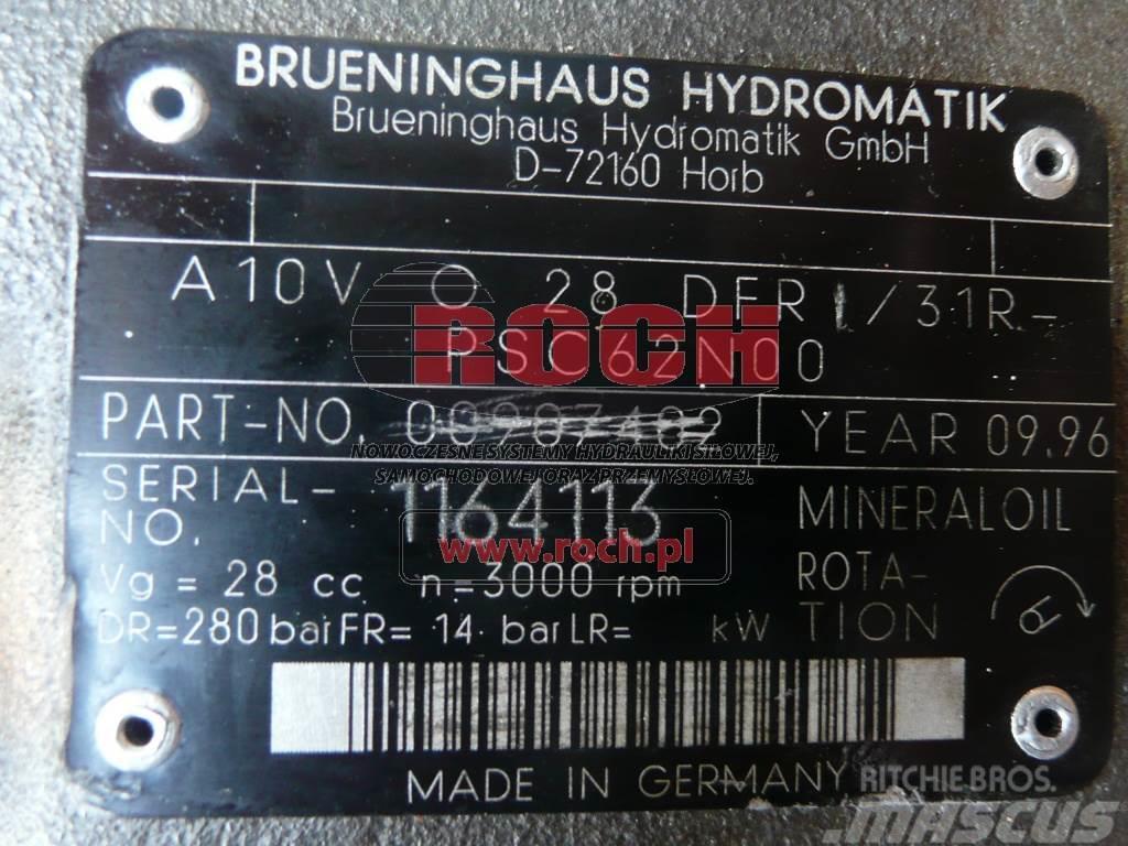 Brueninghaus Hydromatik A10VO28DFR/31R-PSC62N00 00907402 Hidráulicos