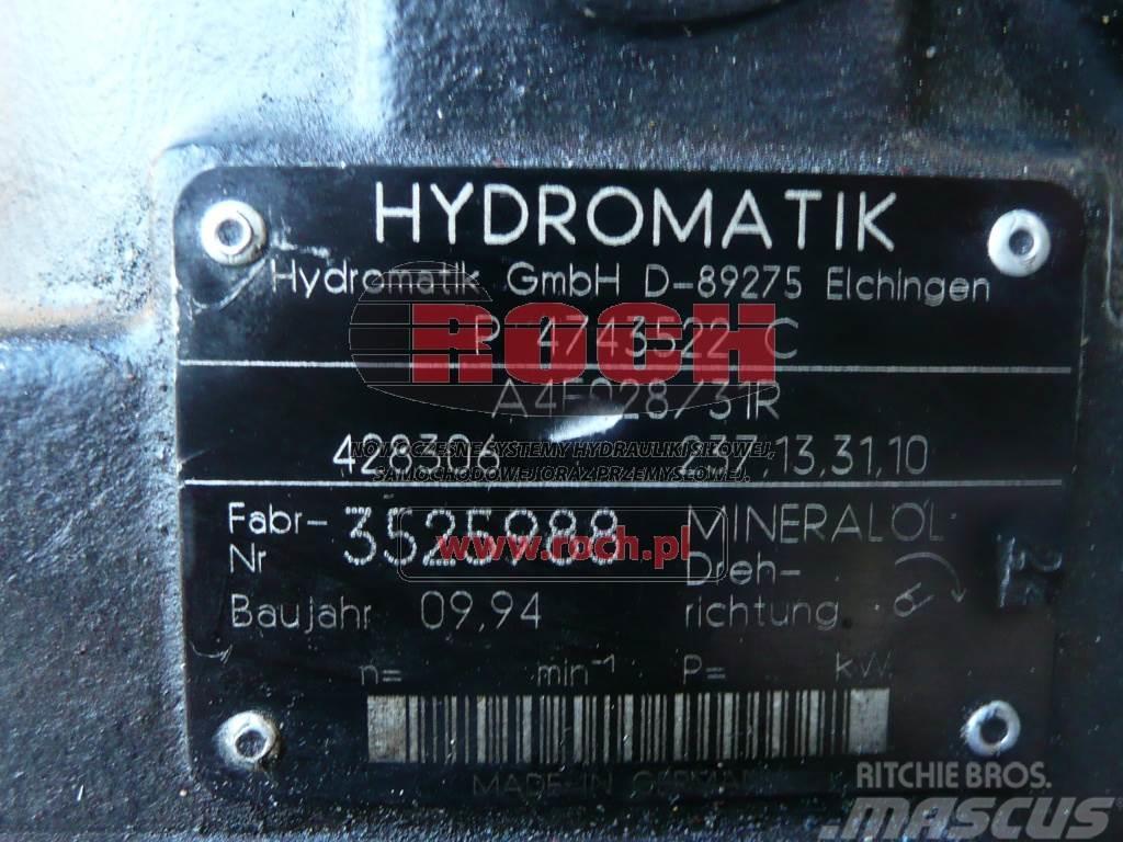 Hydromatik A4FO28/31R 428306 237.13.31.10 Hidráulicos