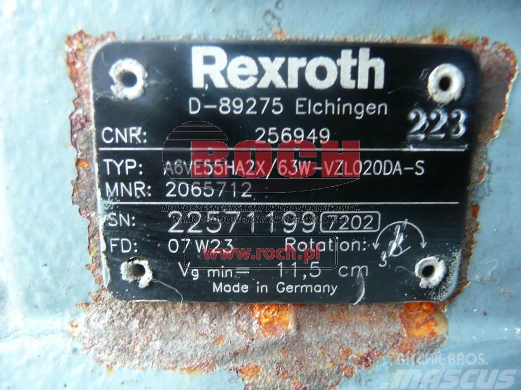 Rexroth A6VE55HA2X/63W-VZL020DA-S 2065712 256949 Motores