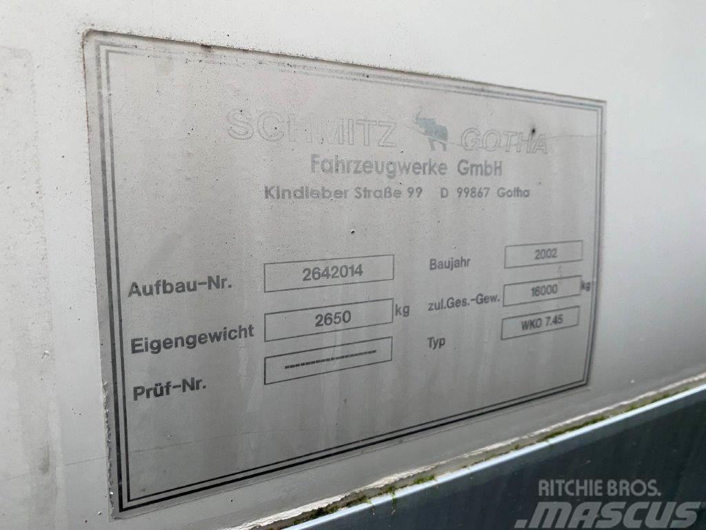 Schmitz WKO 7450 mm veksellad Cajas