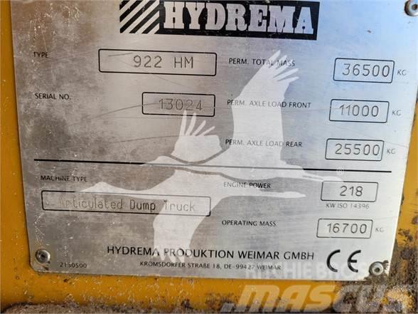 Hydrema 922HM Dúmpers articulados