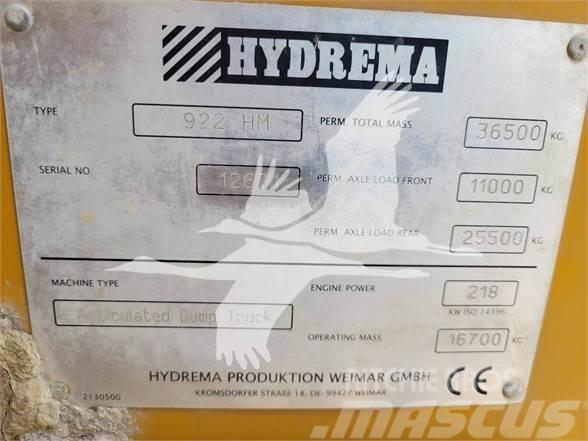 Hydrema 922HM Dúmpers articulados