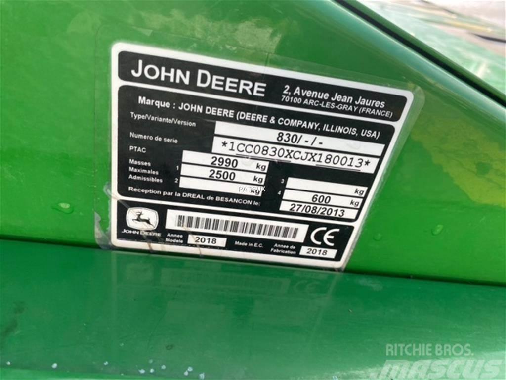 John Deere 830 Segadoras acondicionadoras