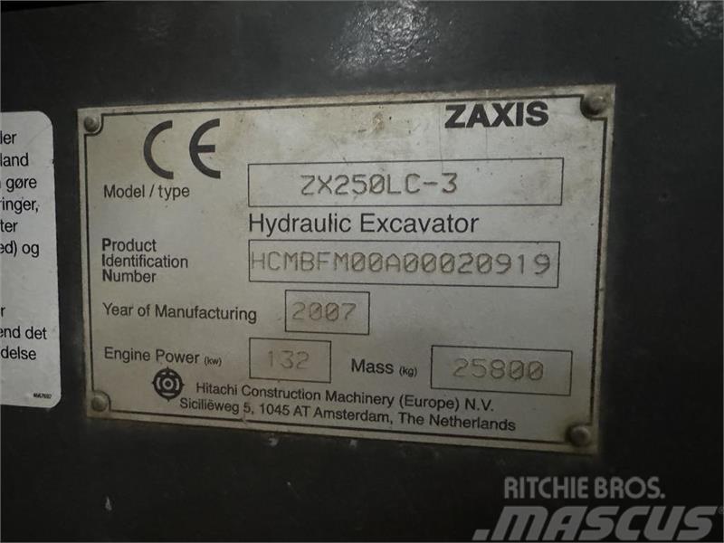 Hitachi Zaxis 250LC-3 Excavadoras de cadenas