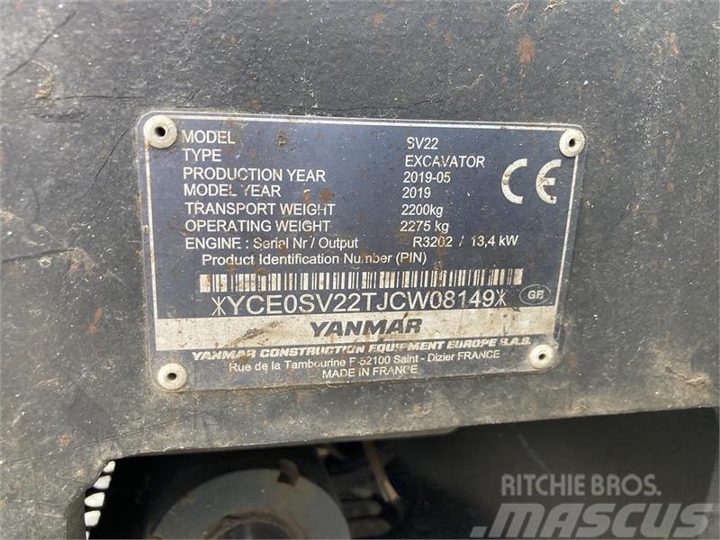 Yanmar SV22 Mini excavadoras < 7t