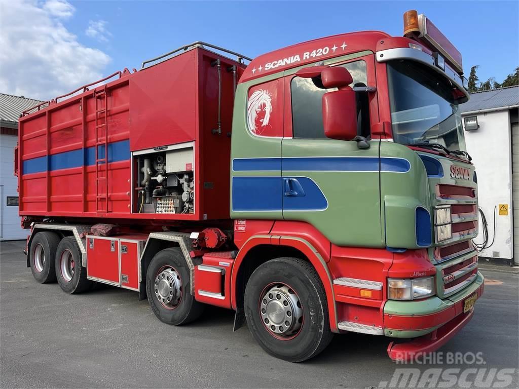Scania R420, KSA anlæg Camiones aspiradores/combi