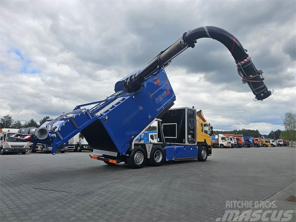 Scania DISAB ENVAC Saugbagger vacuum cleaner excavator su Maquinaria para servicios públicos