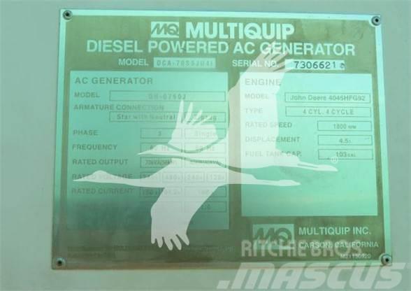 MultiQuip WHISPERWATT DCA70SSJU4I Generadores de gas