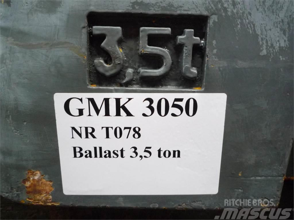 Grove GMK 3050 counterweight 3,5 ton Piezas y equipos para grúas