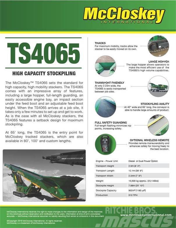 McCloskey TS4065 Cintas transportadoras