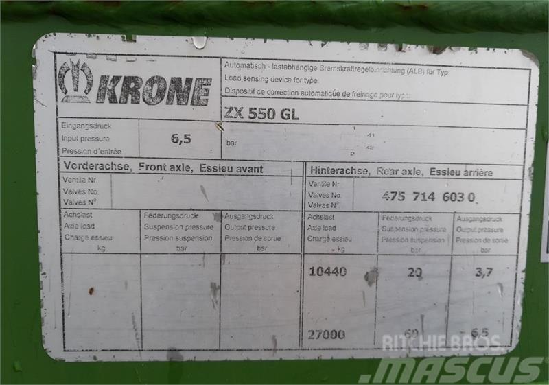 Krone ZX 550 GL Remolques multifunción