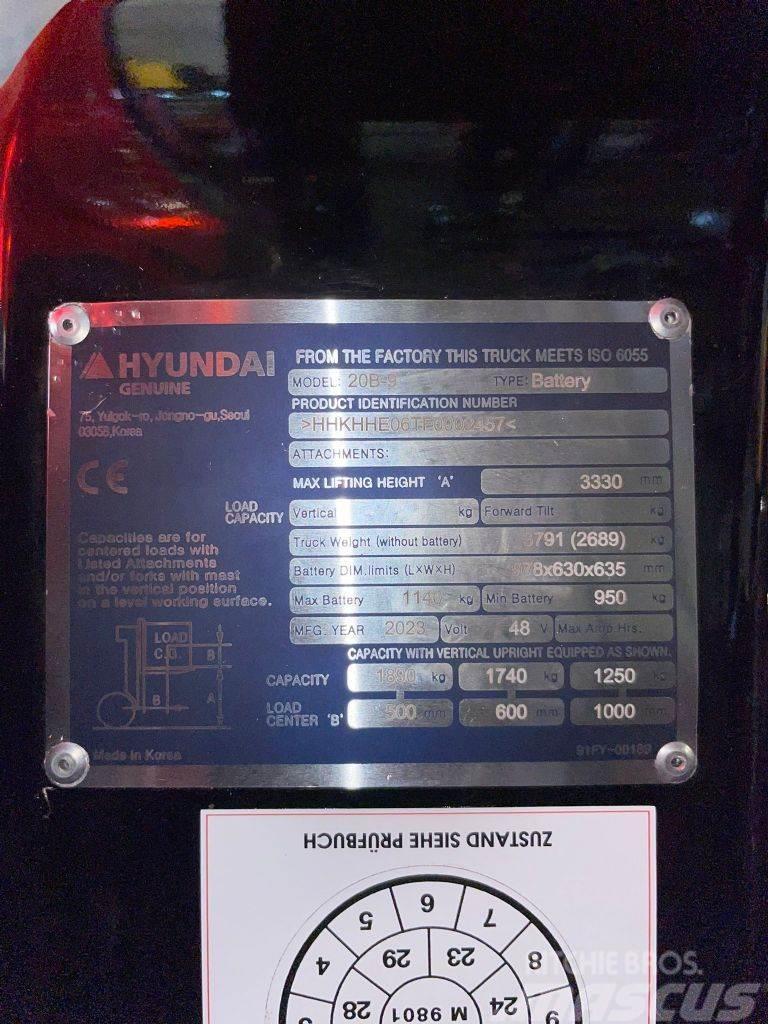 Hyundai 20B-9 Carretillas de horquilla eléctrica