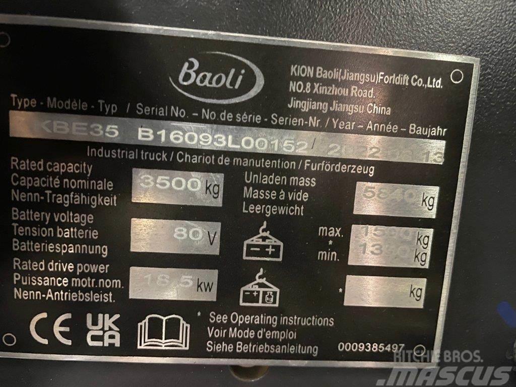 Baoli KBE35 Carretillas de horquilla eléctrica